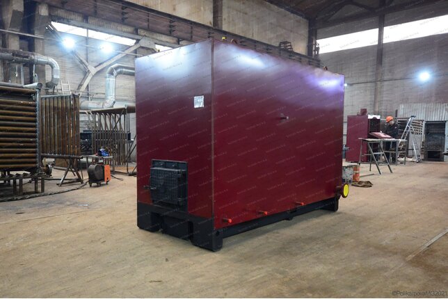 Водогрейный котел 0.63 с топкой ОУР