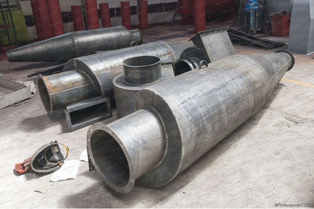 Производство промышленных циклонов ЦН 15 400 4СП